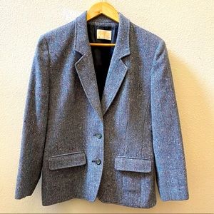 VINTAGE PENDLETON wool grey confetti blazer